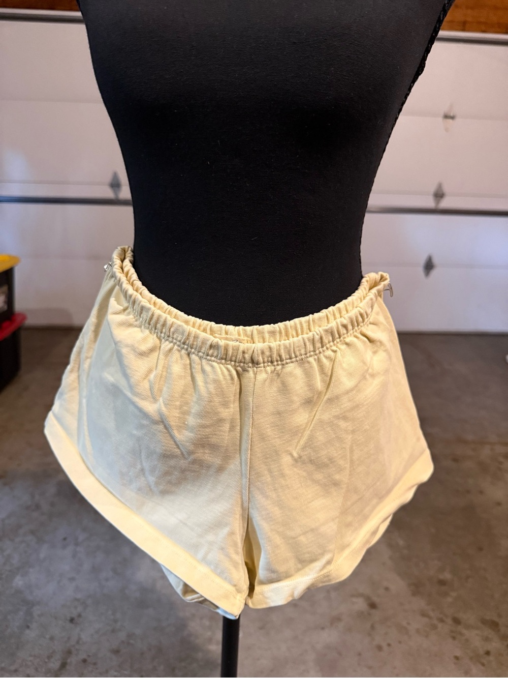 PacSun Pale Yellow Athletic Lounge Shorts